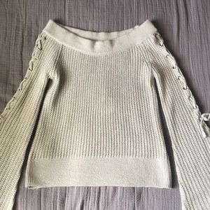 Grey off the shoulder sweater